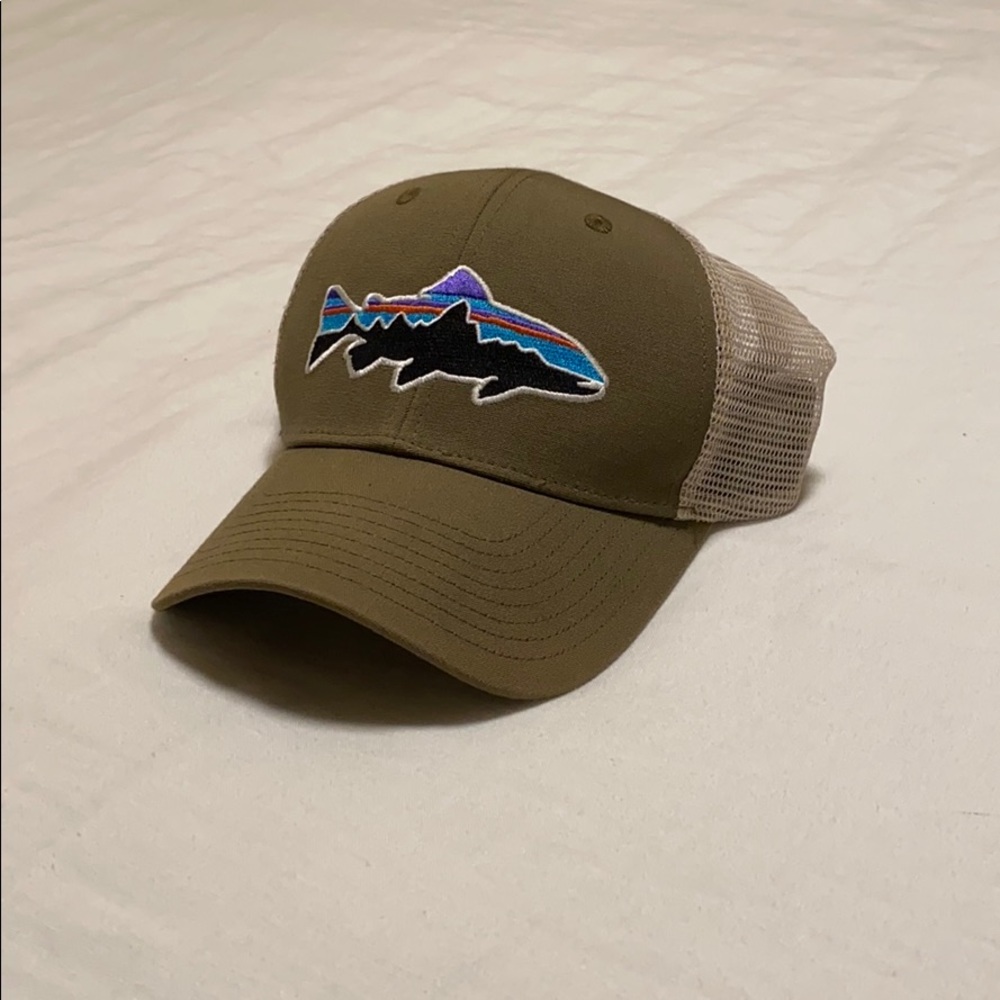 Patagonia Fitz Roy Trout Trucker Hat Matcha Green